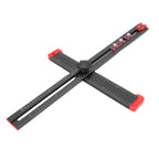 Aluminum Alloy T Square Hardware Jig 3 Sliderd Design Clear Markings Aluminium Alloy Body 60cm for Home Crafting Projects