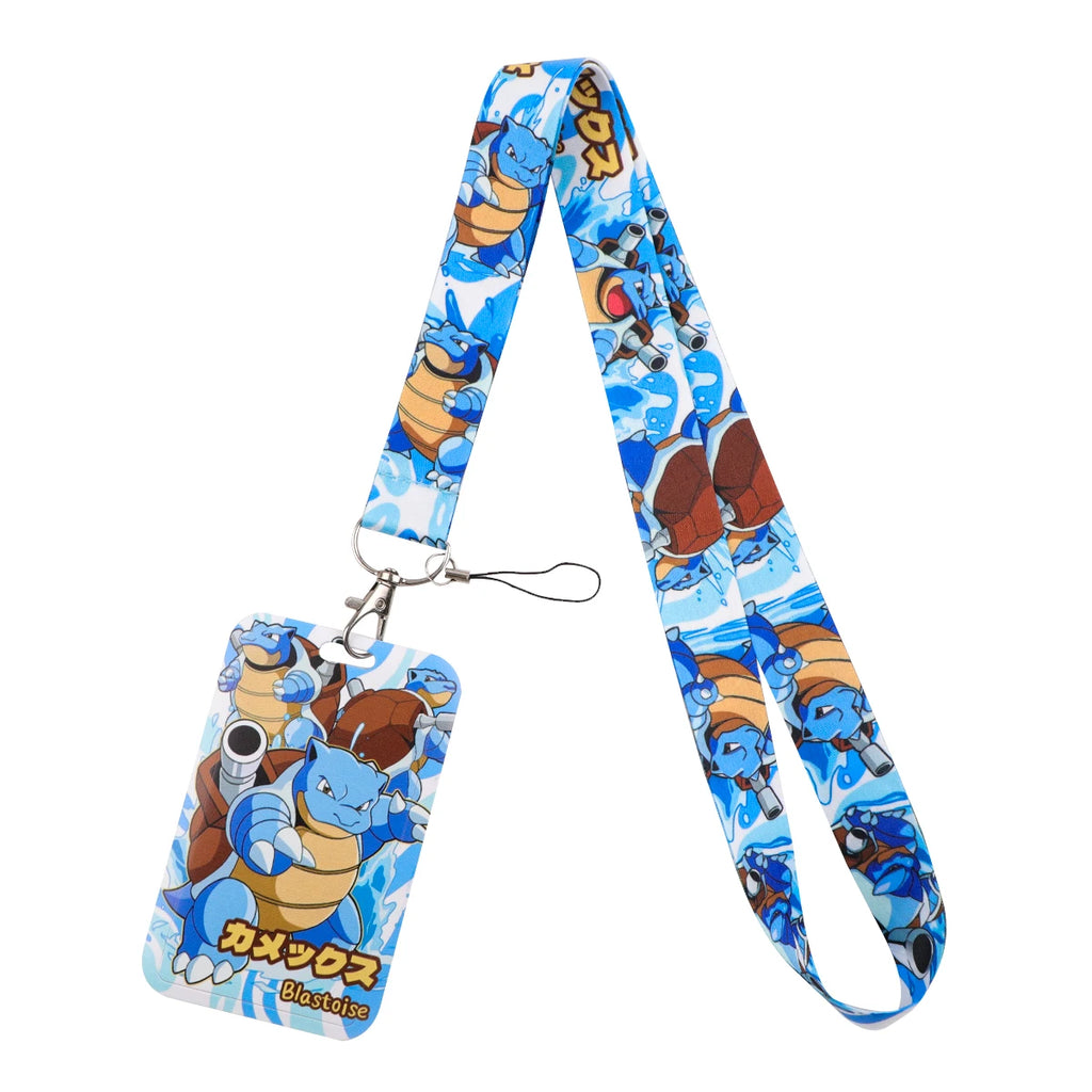 Cute Anime Monster Lanyard Card Holder Colorful Neck Strap for Key ID Card Phone Straps Badge Holder Key Ring Accessories Gifts