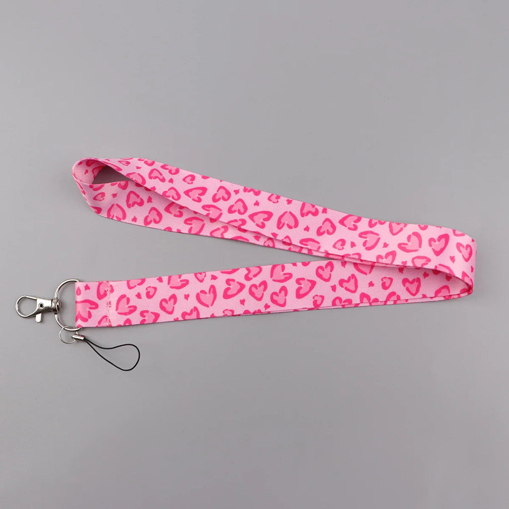 Heart Credential Holder Minimalist Style Lanyards for Key Neck Strap For Card Badge Gym Keychain Keyring Accessories Gifts