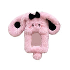 Cute Bunny Plush Photo Holder Student ID Card Holder Rabbit with Bowknot Design Photo Album Photo Protector Cover Gift for