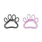 20pcs Cute Cat Claw Paper Clips Creative Pink Black Metal Paperclip Cartoon Bookmark Binder Office Stationery Binding Supplies