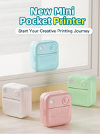 Dolewa D3 Portable Printer Thermal Paper Stickers Paper Mini Printers Labels Maker Printer for Error Printing Photo Printing