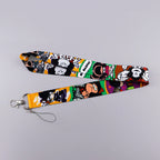 Cartoon Girl Credential Holder Cute Lanyards for Key Neck Strap For Card Badge Gym Keychain Keyring Accessories Gifts