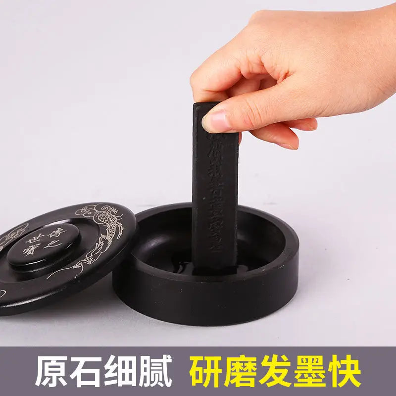 Chengni Inkstone Natural Original Stone Multi Functional Four Famous Students Table Grinding Ink Calligraphy Supplies Plate