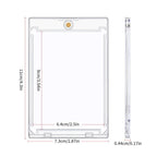 1/5/10PCS Clear Card Holder Magnetic Attraction Type Gaming Sports Trading Card Display Case Kpop Idol Photo Protective Sleeves