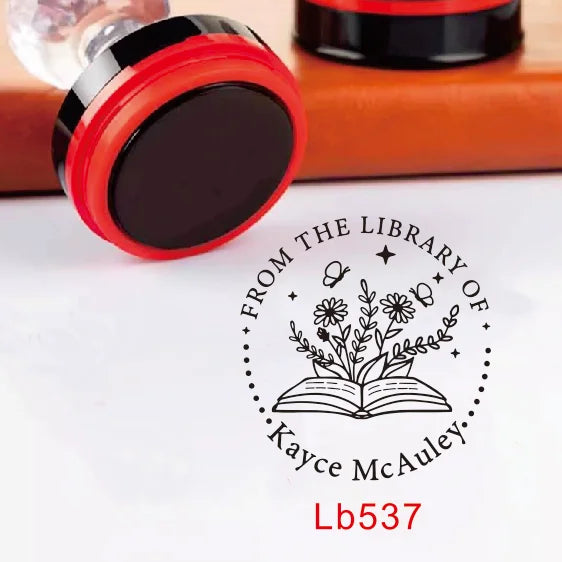 Custom Book library ink Stamp Personalized Self Inking Wedding Stamp Customized Photosensitive Seal Invitation name letter logo