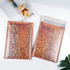 30Pcs Holographic Bubble Mailer Mailing Envelope Thicken Protection Waterproof Padded Bubble Envelopes Pack Bag for Shipping
