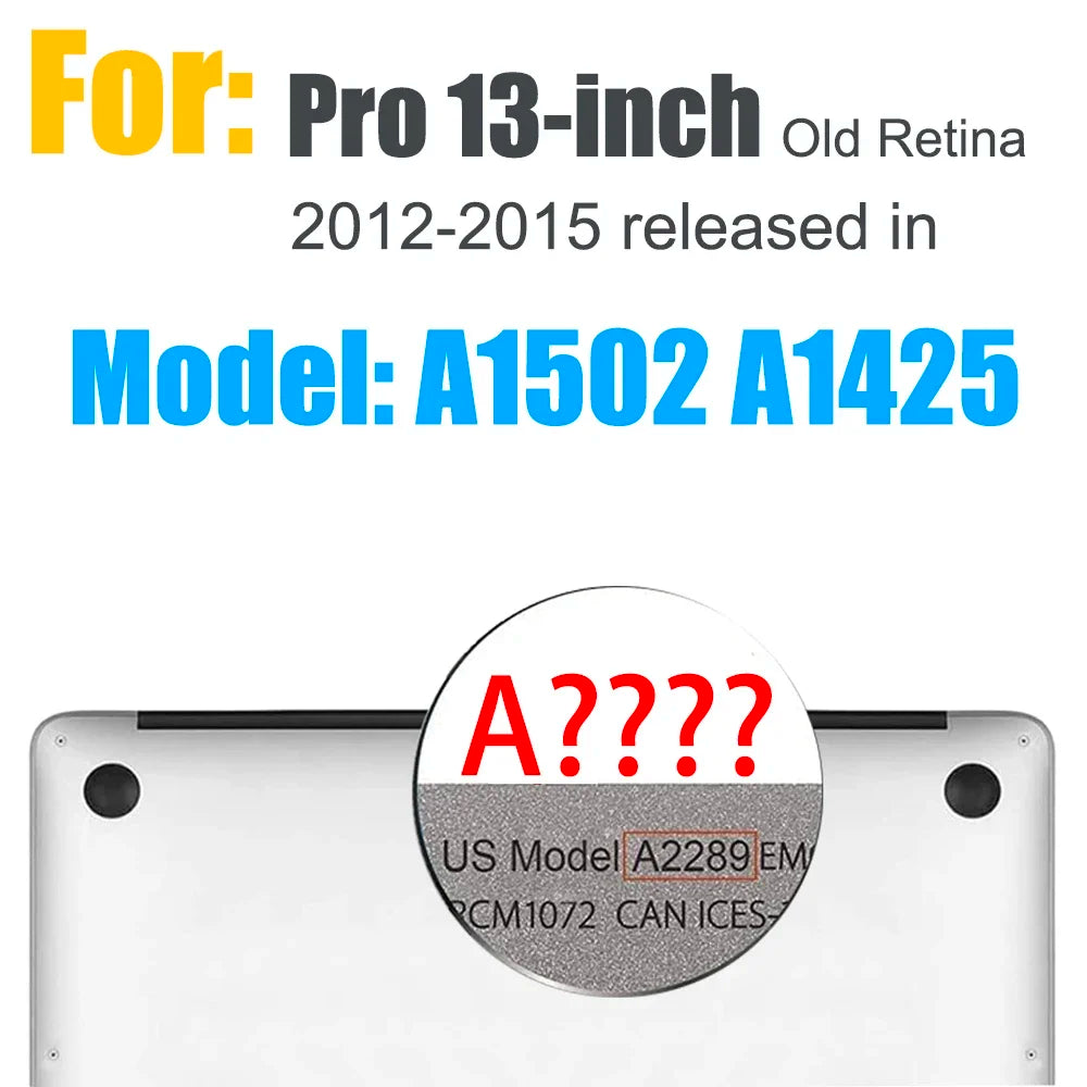 Crystal Hard Case for MacBook Pro Air 13 14 15 16 Inch Protective Case Clear Model A2681 A3113A3114 A2941 A2991 A2442 A2337 A233