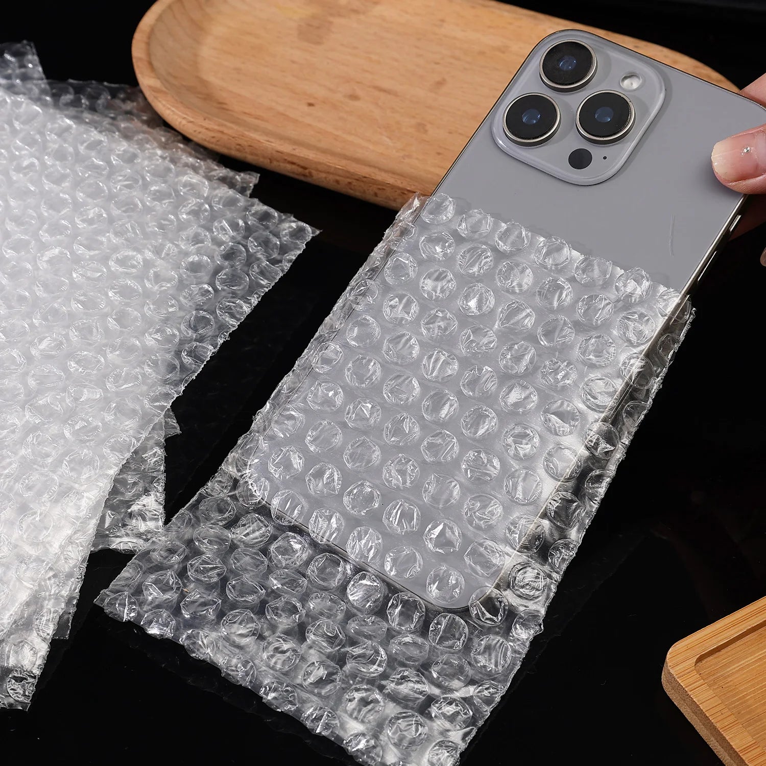 20/60/100PCS Bubble Cushion Wrap Bags Bulk Transparent Double Wall Bubble Wrap Pouches Shockproof Clear Shipping Packing Bags