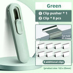 Mini Traceless Reusable Hand Clamp Push Stapler Paper Book File Office School Student Binder Binding Tools Supplies