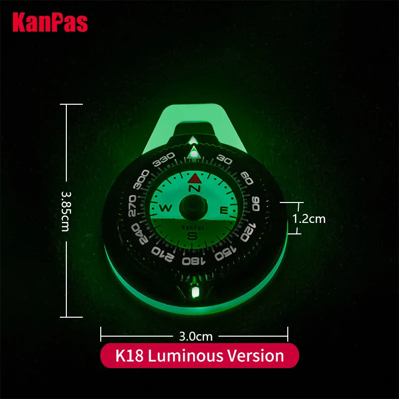 Kanpas EDC Outdoor Compass with Luminous / High Quality Compass / Outdoor Compass / Adventure Compass / K18 / K25