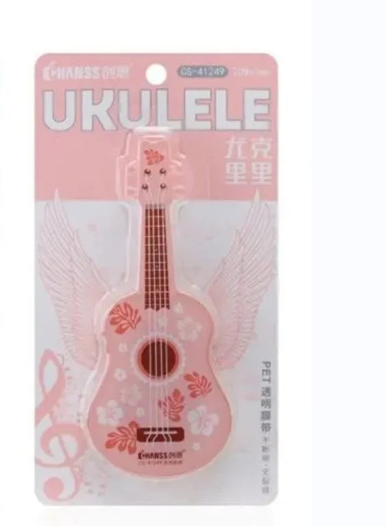 Correction Tape Creative Guitar Shape Correction Tape Large Capacity  Student Office  school supplies kawaii
