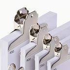 3pcs Durable Metal Folders | Home Office Desk Clips, School Supplies Sturdy