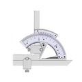 Universal Bevel Protractor 0-320° Precision Angle Finder Stainless Steel Vernier Scale for Woodworking Metalworking Machining