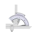 Universal Bevel Protractor 0-320° Precision Angle Finder Stainless Steel Vernier Scale for Woodworking Metalworking Machining