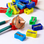 5/10/20PCS Pencil Sharpener Random Mixed Color Plastic Single Hole Manual Pencil Sharpeners Useful Stationery Student Favors ZYF