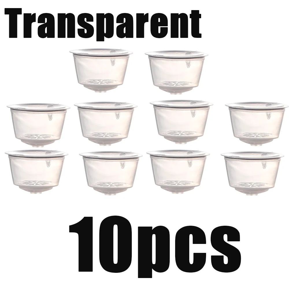 1/3/5/10pcs Reusable Coffee Capsules Filter Cup Dispenser for Nescafe Dolce Gusto Refillable Coffee Capsules Pod Compatible Kit