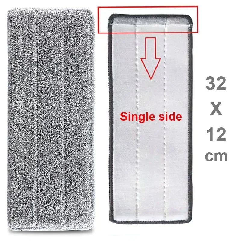 Replace Mop Head Microfiber Replacement Head Floor Cleaning Cloth Pads Flat Squeeze Hand Free Wringing Tools for Home, Kitchen