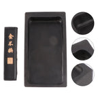 Ink Stone Inkstone Calligraphy Painting Chinese Traditional Grinding Inkstick Block Stickcontainer Practice Suzuri Pad Inkslab