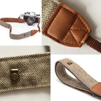 Portable Camera Strap Adjustable Cotton Leather Camera Shoulder Neck Strap Belt For Sony/ Nikon Camera Belt For DSLR Digital SLR
