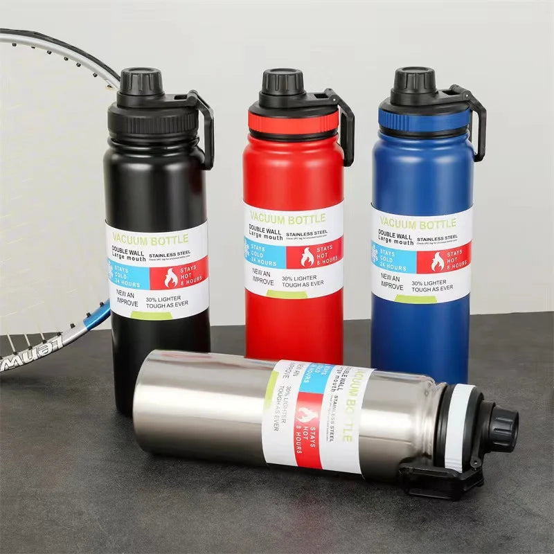 600/800/1000ML Thermos Bottle Stainless Steel Car Thermal Cup Keeps Cold and Heat Thermal Mug Sports Insulated Cup Vacuum Flask