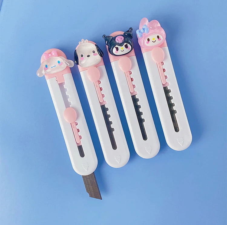 Cute Cartoon Mini Cutter Utility Knife Student Art DIY Tools Creative Stationery School Supplies