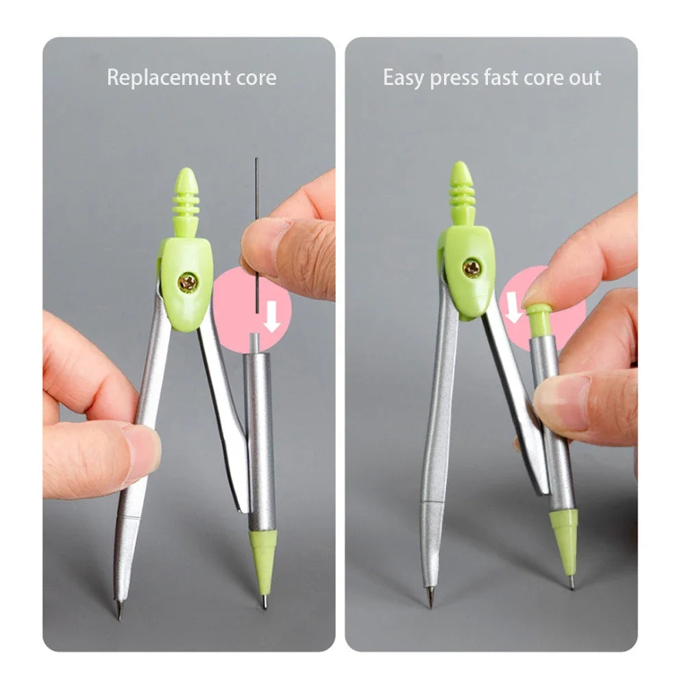 Compass Set Ruler Measurement Set Learning Professional Multifunctional Drawing Tool Set Ruler and Ruler Eight-pcs Set