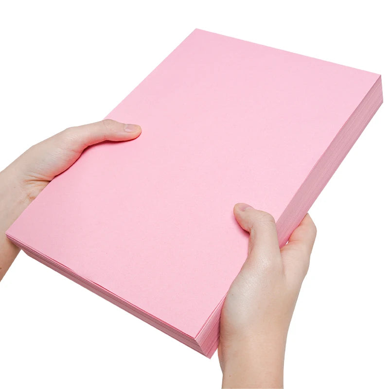 Pink Copy Paper Ppink A4 Paper B5 Printing Paper A5 Color 80G Thickened 140g Gram A3 Color Paper 160G For Handmade Name Brand