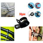 10pcs urable Rubber Lined P Clips Wiring Hose Clamp Pipe Cable Mounting Fix Fasteners Metal Hardware Electrical Fittings