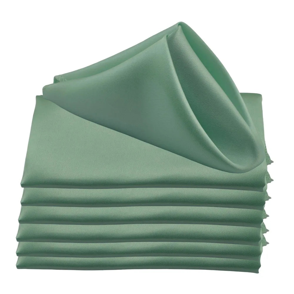 30pcs Satin Square 30cm Napkins Handkerchief Table Dinner Napkin For Wedding Party Decoration Birthday Christmas Cloth Tea Towel