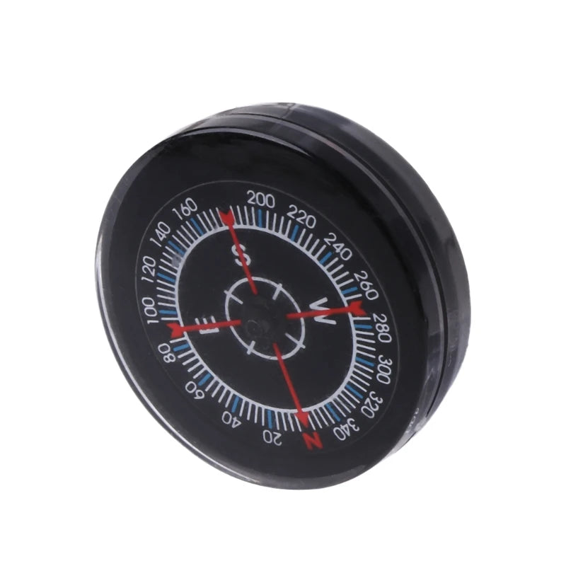 1Pc Miniature Button Compass, Mini Pocket Oil Filled Accurate Compass for Hiking Camping Outdoor Activities Accessory R66E