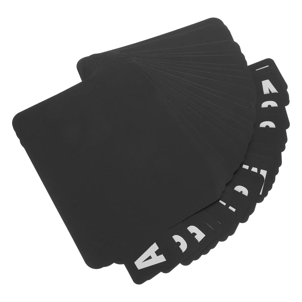 26Pcs Alphabetical Book Dividers Black Plastic Index Tabs Separators for Vinyl Record Cd Dvd Media Organization