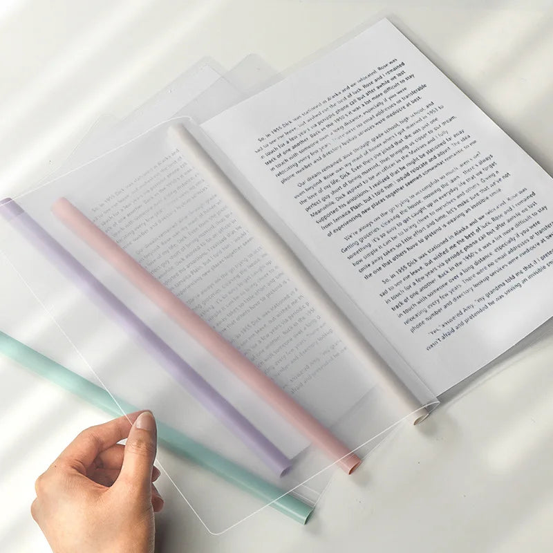 5Pcs Gradient Pull-out Clip Teardrop-shaped A4 Transparent Folder Pull-out Clip Resume File Folder Approval and Submission