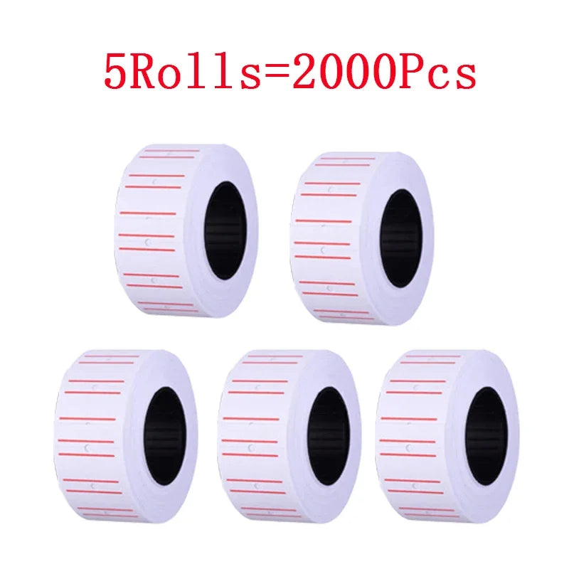 1/2/3/5Pc Adhesive Price Label Paper Tag Price Label Sticker Tag Gun Labeller Price Stickers For 5500 Machine