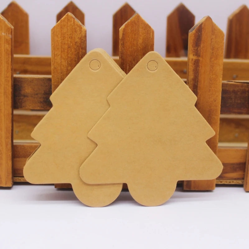 Large Gift Hang Tags, 100 Pieces Per Batch, White Kraft Paper Gift Packaging Labels, Handcrafted With Love Products, Price Tags