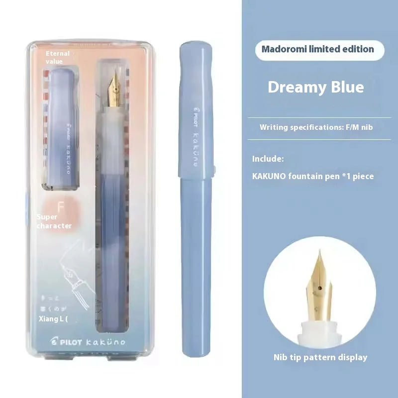 PILOT kakuno Fountain Pen,Multi-Colors Dreamy/Smile Family Series 0.4~0.7mm Nib Writing Calligraphy Pen Perfect Gift For Student
