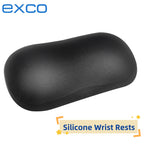 EXCO Ergonomic Silicone Mouse Wrist Rest Support Pad Leather Surface Cushion for Computer Laptop Office Home Gaming Pain Relief