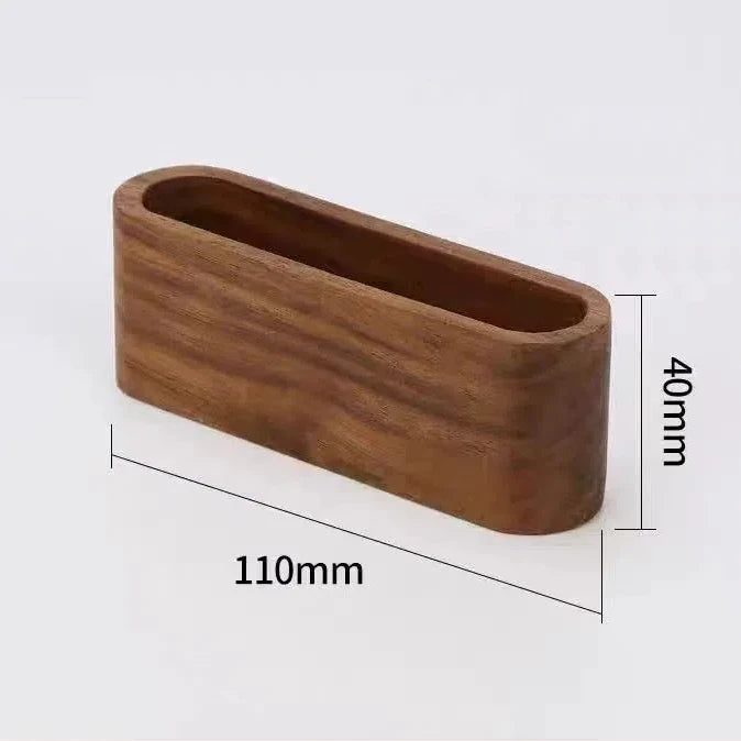 Wooden Business Card Holder Note Holder Display Rack Card Holder Office Supplies Stationery Desktop Accessories Storage Box