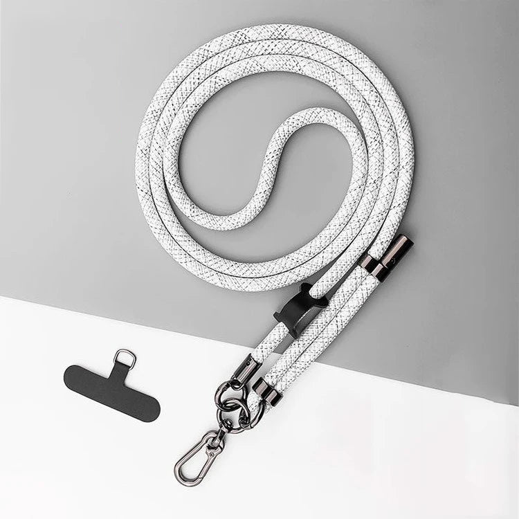 150CM Length Phone Lanyard Adjustable Detachable Neck Cord Outdoor Universal Crossbody Strap Card Clip for Mobile Phone Case