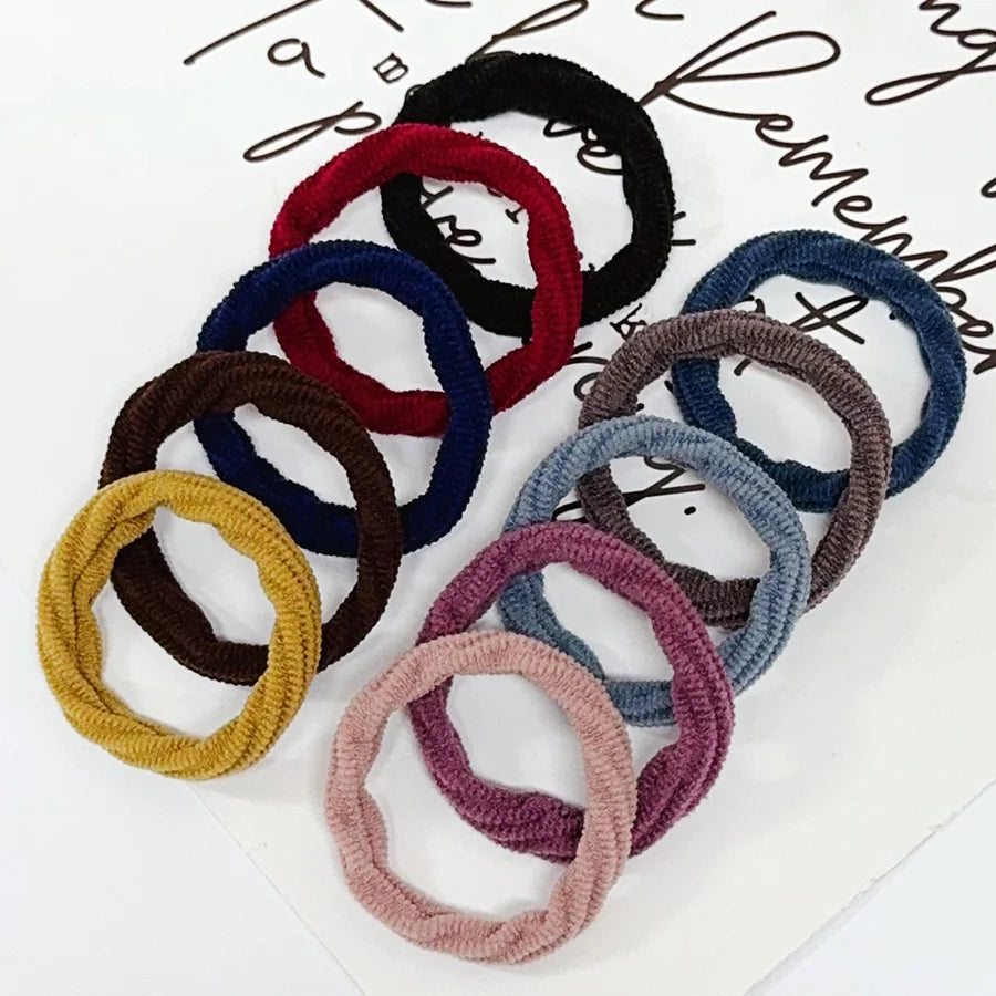 50PCS/Set Colorful Seamless Elastic Hair Bands For Women Girls Pongtail Holder Hair Tie Rubber Band Hairband Hair Accessories