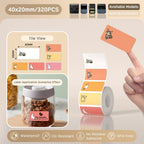 NIIMBOT B21/B203/B3S Colored Label Machine Printing Paper Self Adhesive Label Waterproof Oil Resistant Tear Resistant Label