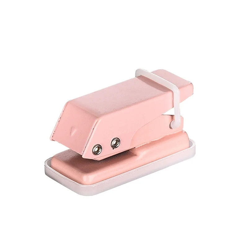 。Kawaii Office School Supplies Stationery Items Mini Hole Punch 1 Hole Cute Paper Punch Portable Round Hole Puncher Paper Cutter
