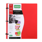 3 Ring Loose-leaf File Folder Thickened Detachable Notebook Binder Portable Waterproof 3 Hole Punched Lined Paper