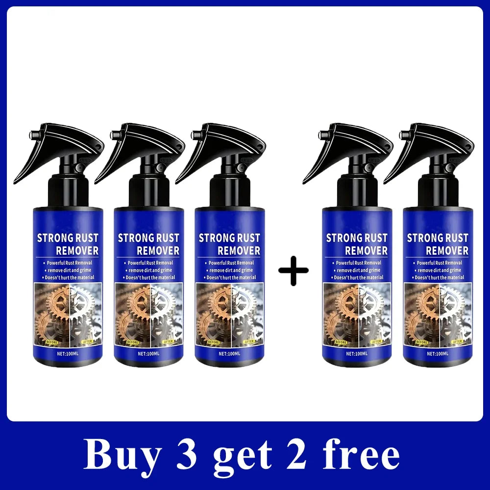 2026 Car All-Purpose Rust Remover Spray - 100ML, Fast-Acting Iron Oxidation Eliminator, Restores Shine, Safe on Various Surfaces