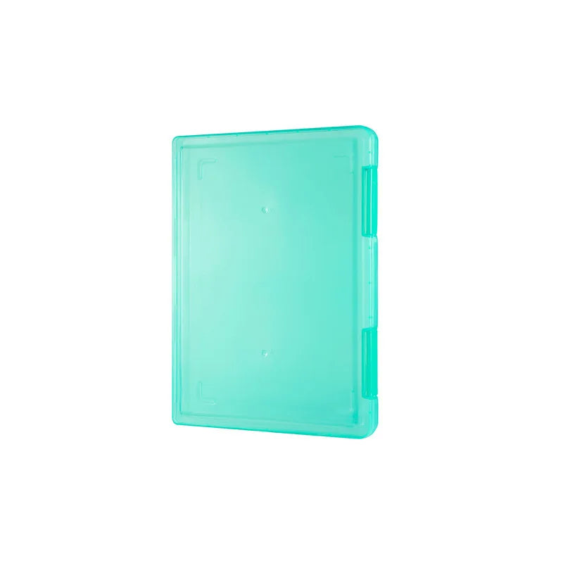 Simple Desktop A4 Document Box, Transparent Plastic A4 Paper & Bill Organizer