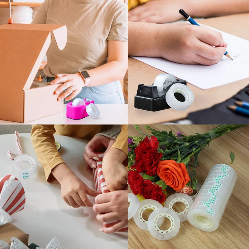Premium Transparent Tape High-Viscosity Adhesive Multifunctional 0.8cm/1cm/1.2cm/1.8cm for Gift Wrapping And Packing