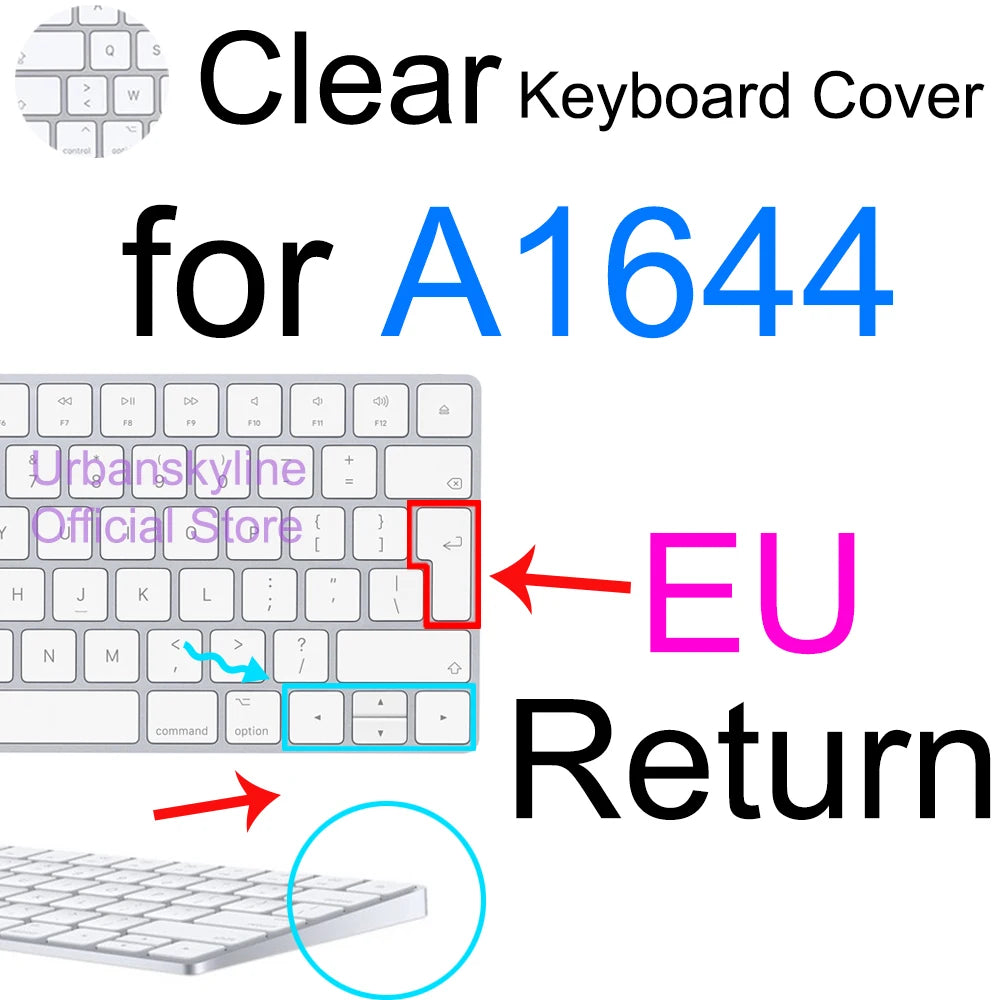 Keyboard Cover for iMac Magic A2449 A2450 A2520 A1644 A1843 A1314 A1243 Bluetooth Silicone Protector Skin Case for Apple G6