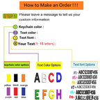 Personalized Name Customization Embroidery Patches, Car, Motorcycle, Backpack, Door Lock, Key-Chain Tag
