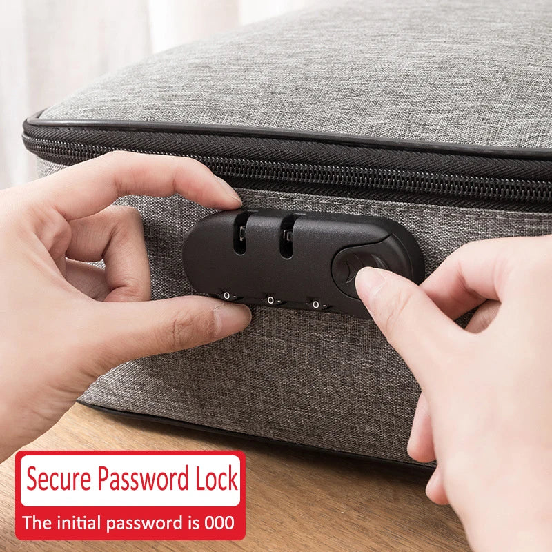 Home Document Storage Bag Large Capacity Household Certificate Passport Card Bag Folder Archive Organizing Storage Bag