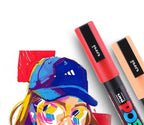 1pcs Japan UNI POSCA Markers PC-1M/3M/5M Acrylic Graffiti Pen Waterproof DIY Stackable Color Art Painting School Supplies